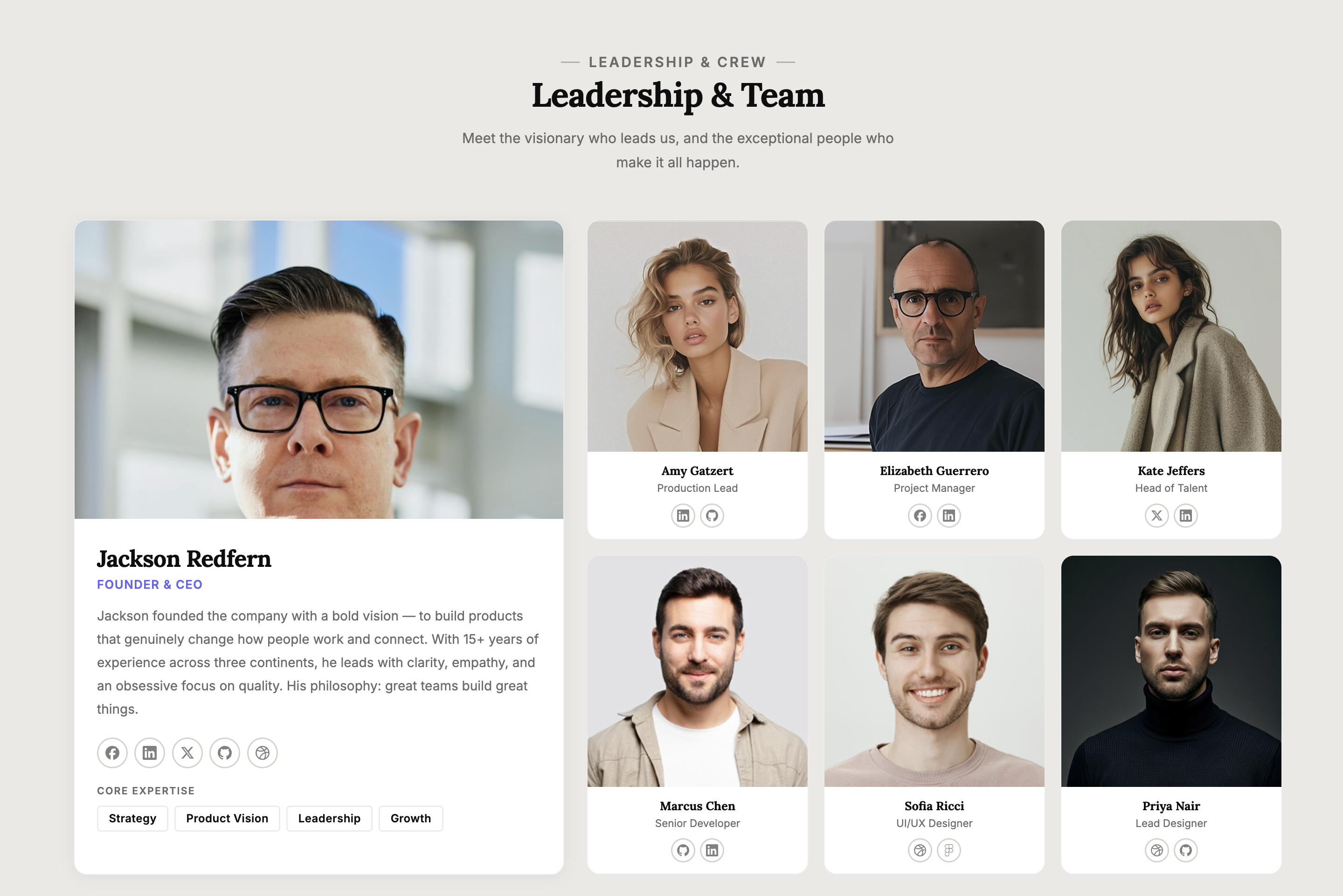 Featured plus Grid